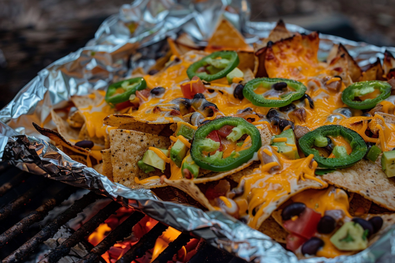 5 Ingredients: Classic Campfire Nachos in Foil